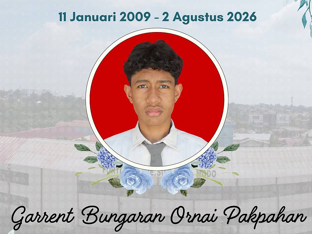 Keluarga Besar SMA Santa Maria Pekanbaru Berduka Cita Atas Berpulangnya Garrent Bungaran Ornai Pakpahan (11 Januari 2009 - 2 Agustus 2026)