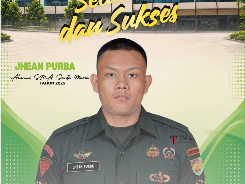 Keluarga Besar SMA Santa Maria Pekanbaru Mengucapkan Kepada Para Alumni Yang Telah Lulus Menjadi Abdi Negara