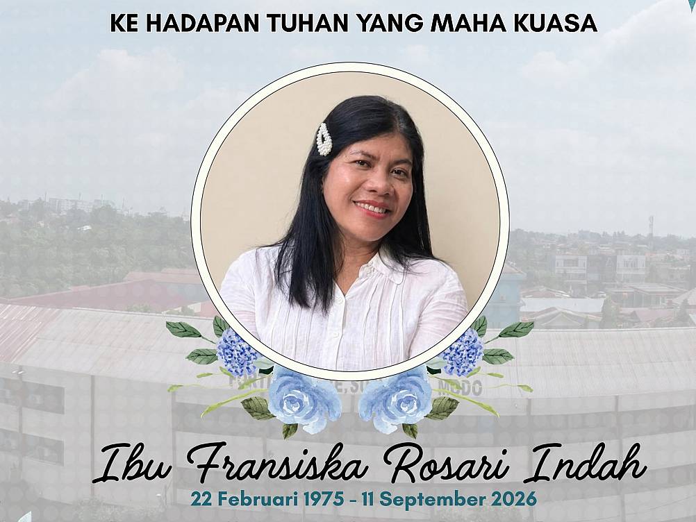 Keluarga Besar SMA Santa Maria Pekanbaru Turut Berdukacita Atas Berpulangnya Ibu Fransiska Rosari Indah