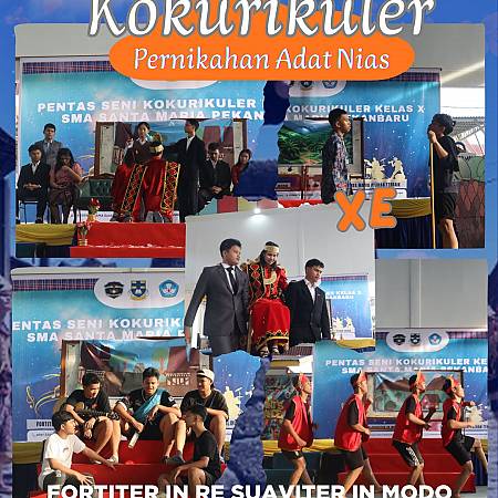 Pentas Seni Kokurikuler Kelas X E SMA Santa Maria Pekanbaru TP 2025/2026 dengan Tema 