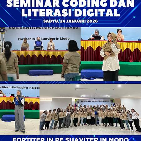 Seminar Coding dan Literasi Digital SMA Santa Maria Pekanbaru 2026