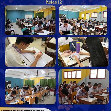 Try Out Kelas XII SMA Santa Maria Pekanbaru Bekerja Sama Dengan Ganesha Operation