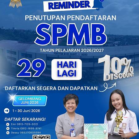 Reminder Penutupan Pendaftaran SPMB Tahun Pelajaran 2026/2027