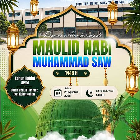 SMA Santa Maria Pekanbaru mengucapkan Selamat Memperingati Maulid Nabi Muhammad SAW 1448 H