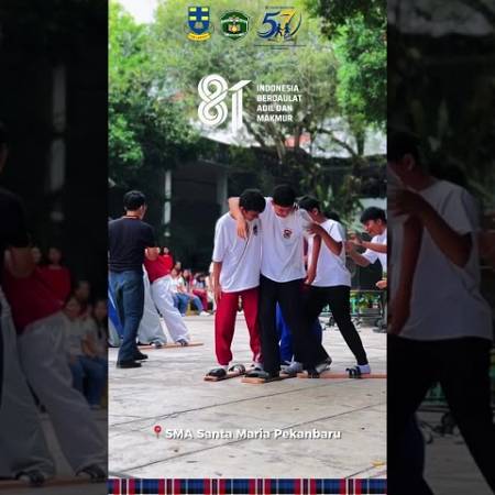 Gelora Lomba Kemerdekaan RI Ke-81 SMA Santa Maria Pekanbaru