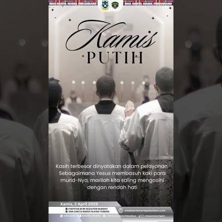 Selamat Merayakan Kamis Putih